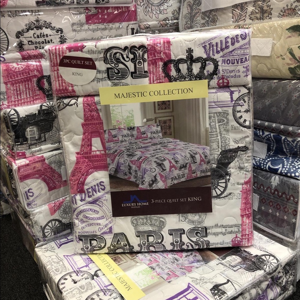 3 piece quilts different patterens